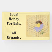 Lokale honing voor verkoop Honeybee Banner (Horizontaal)