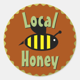 Lokale honingpot Gepersonaliseerd Ronde Sticker