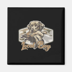 Lokale jongen jagen hond Camo Southern Country Pri Magneet