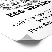 Lokale kipeidealeraar poster (Hoek)