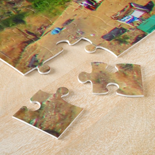 lokale kleuren bemachtigen legpuzzel (Zijkant)