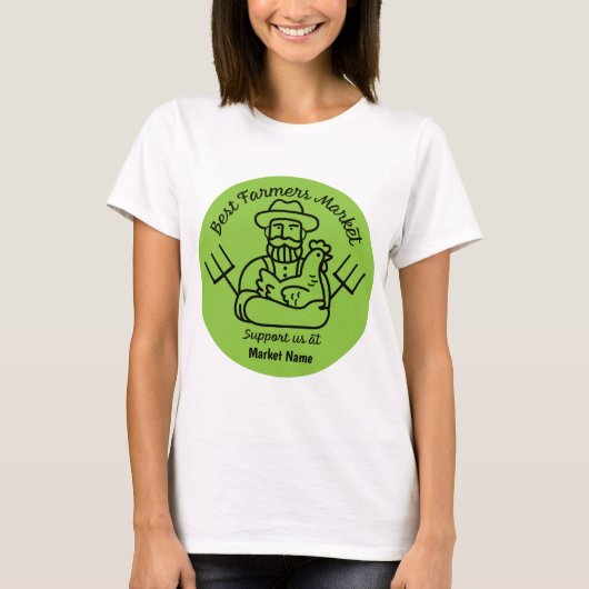 Lokale landbouwers Markt T-Shirt (Voorkant)