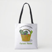 Lokale landbouwmarkt tote bag (Voorkant)