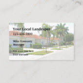 Lokale landschapsarchitectuur visitekaartje (Achterkant)