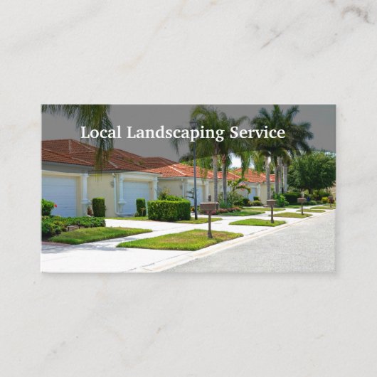 Lokale landschapsarchitectuur visitekaartje (Voorkant)