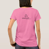 Lokale liefdesdames Night Pink Woman's T-shirt (Achterkant)