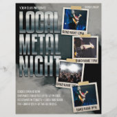Lokale metalen Show | Club | Blaasbrochure Flyer (Achterkant)