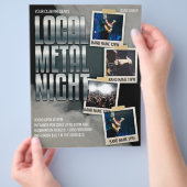 Lokale metalen Show | Club | Blaasbrochure Flyer (Hand)