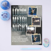 Lokale metalen Show | Club | Blaasbrochure Flyer (Enkel)