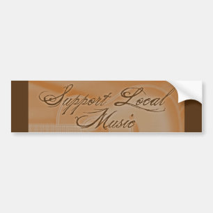 Lokale muziek ondersteunen bumpersticker