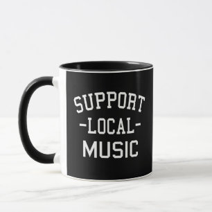 Lokale muziek ondersteunen mok