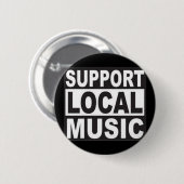 lokale muziek ondersteunen ronde button 5,7 cm (Voorkant /achterkant)