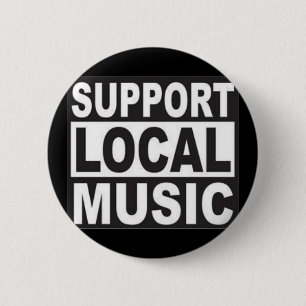 lokale muziek ondersteunen ronde button 5,7 cm