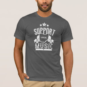 Lokale muziek ondersteunen t-shirt