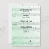 Lokale muziekwinkel kiezen I Logo Open House Save The Date (Achterkant)