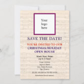 Lokale Muziekwinkel Logo Christmas III Open House Save The Date (Voorkant)