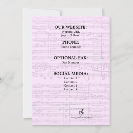 Lokale Muziekwinkel Logo Christmas III Open House Save The Date (Achterkant)