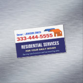 Lokale noodhuisvesting en woondiensten magnetisch visitekaartje (Voorbeeld)