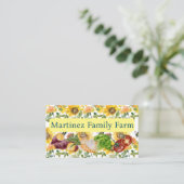 Lokale onkruidstandaard Producent Sunflower Visitekaartje (Staand voorkant)