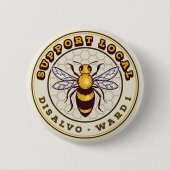 Lokale pincode ondersteunen ronde button 5,7 cm (Voorkant)