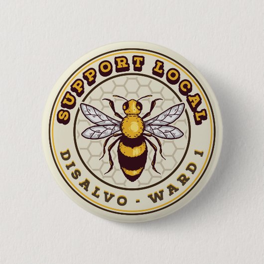 Lokale pincode ondersteunen ronde button 5,7 cm (Voorkant)