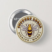 Lokale pincode ondersteunen ronde button 5,7 cm (Voorkant /achterkant)