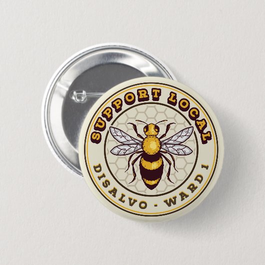 Lokale pincode ondersteunen ronde button 5,7 cm (Voorkant /achterkant)