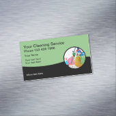 Lokale schoonmaakdienst Modern Visitekaartje Magne Magnetisch Visitekaartje (Voorbeeld)
