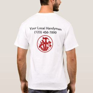 Lokale Shirten voor Logo van handymanbudget T-shirt