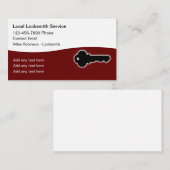 Lokale slotenmaker Moderne Visitekaartjes (Voorkant / Achterkant)