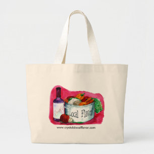 Lokale smaakzak van Crystal Grote Tote Bag