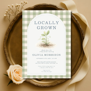 Lokale Spruit Salie Groene Baby Shower Kaart