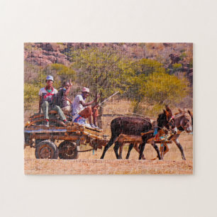 Lokale Taxi. Legpuzzel