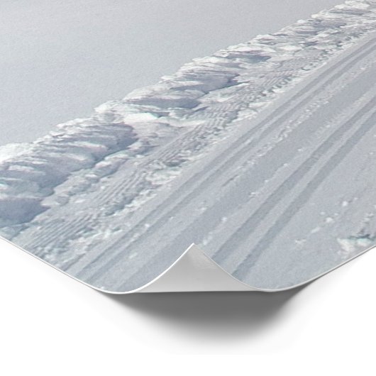 Lokale trein op de lijn Bernina Poster (Hoek)