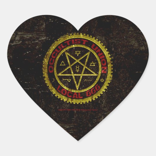LOKALE UNIE 666    019 HART STICKER (Voorkant)