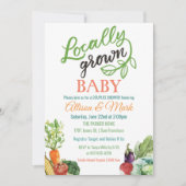 Lokale vegetarische Baby showers Kaart (Voorkant)