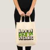 Lokale verse biologische boodschappentas tote bag (Voorkant (product))
