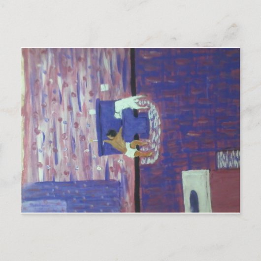 Lokale waterkant briefkaart (Voorkant)