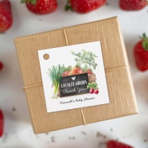 Lokale Waterverf Baby Shower Bedankt 