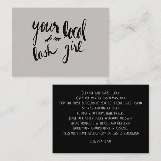 Lokale welkomstkaart visitekaartje (Voorkant / Achterkant)