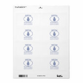 Lokale winkel etiket (Full Sheet)