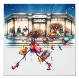 Lokale winkel foto afdruk