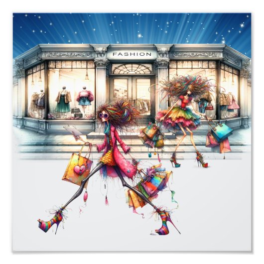 Lokale winkel foto afdruk (Voorkant)