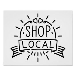 Lokale winkel perfect poster