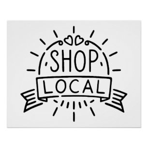 Lokale winkel perfect poster
