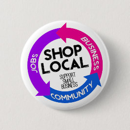 Lokale winkel ronde button 5,7 cm