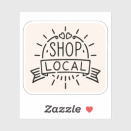 Lokale winkel sticker