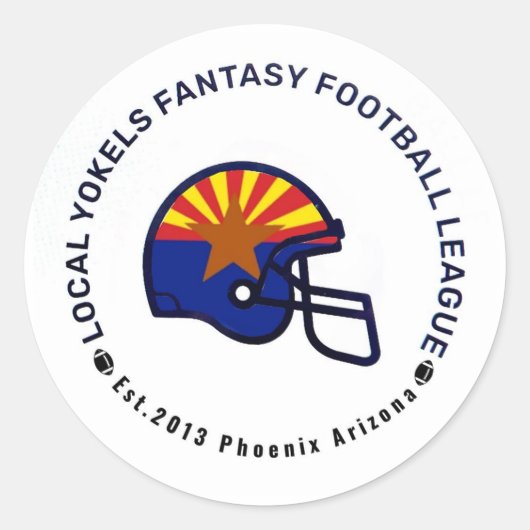 Lokale Yokel 10e jaar Sticker (Voorkant)