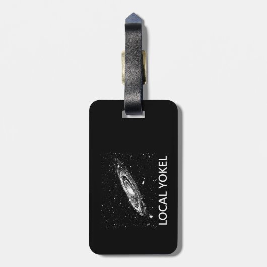 Lokale Yokel Bagagelabel (Achterkant verticaal)