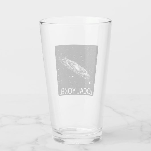 Lokale Yokel Glas (Achterkant)